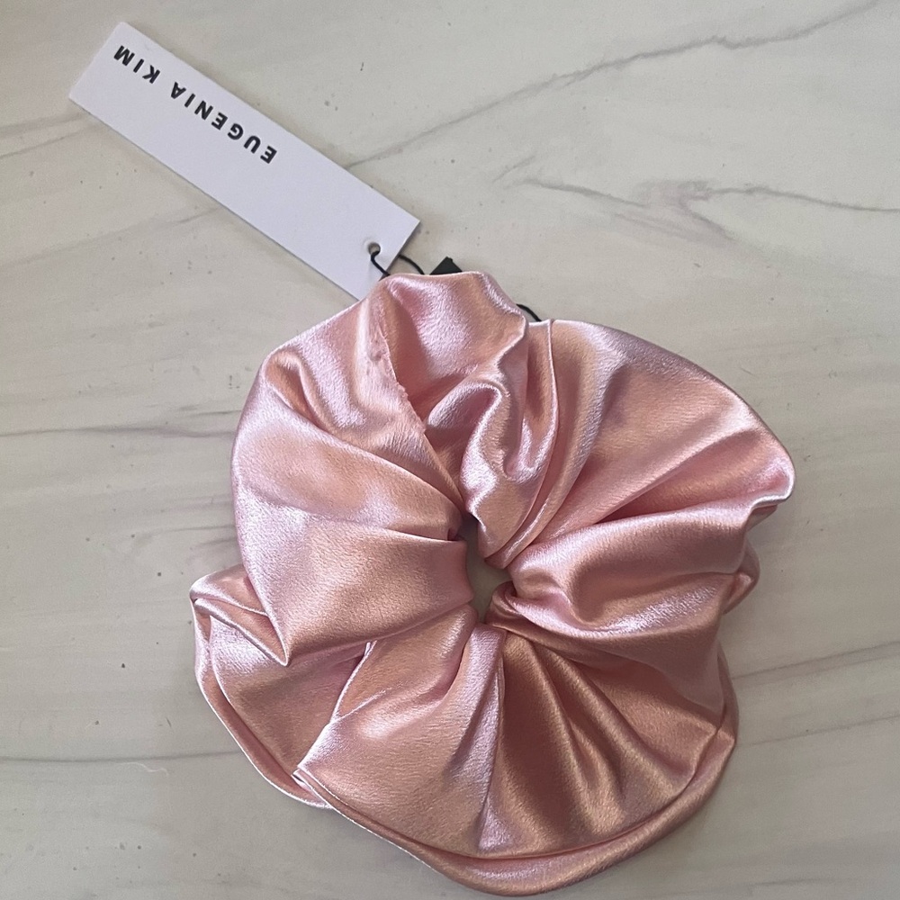 Eugenia Kim Constance Oversized Satin Scrunchie‎ Pink NWT